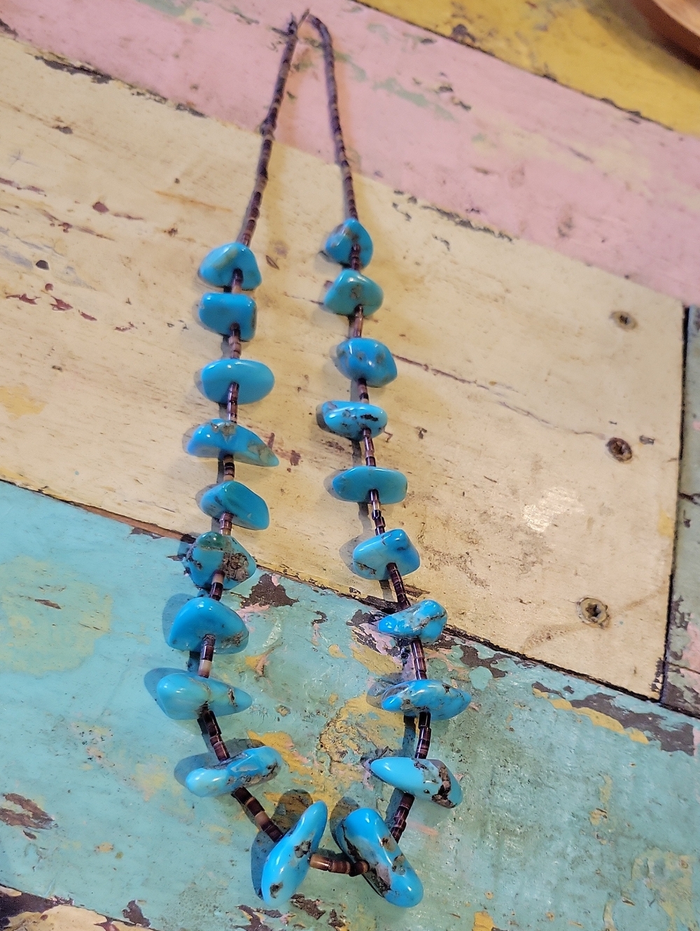 Turquoise With Heishi Necklace -